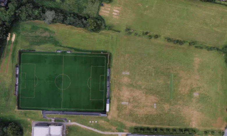 Floodlit 3G artificial grass sports pitch at Cornwallis Academy near Maidstone
