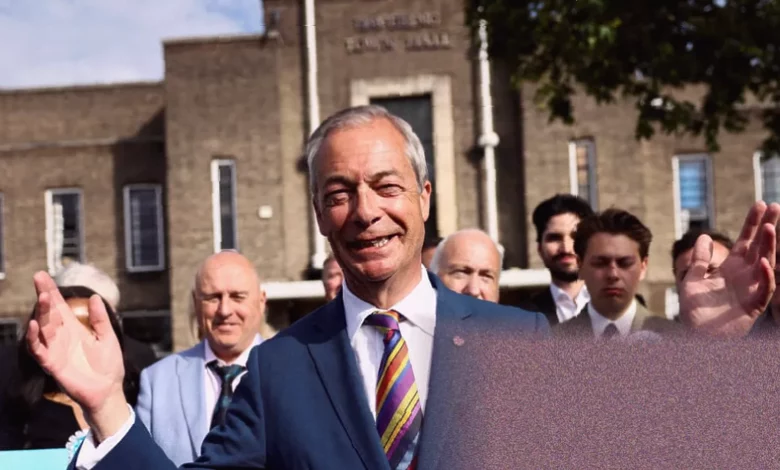Reform UK leader’s empty podium at a cancelled Sunderland rally