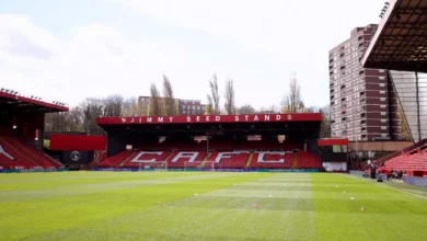 The Valley stadium in Charlton, London, hosting the Unity Cup semi-final between Nigeria and Zimbabwe