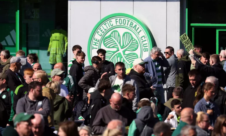 Celtic Park stadium exterior ahead of the Old Firm derby between Celtic and Rangers