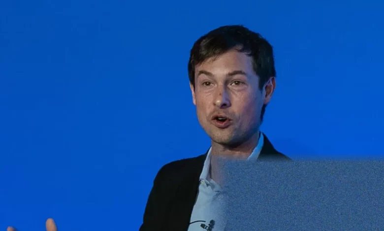 Reed Jobs speaking at a life sciences conference in London about UK cancer care investments