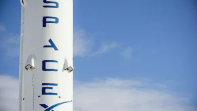 SpaceX headquarters building in Hawthorne, California, ahead of the company's stock market debut