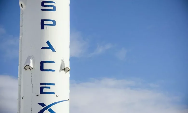 SpaceX headquarters building in Hawthorne, California, ahead of the company's stock market debut