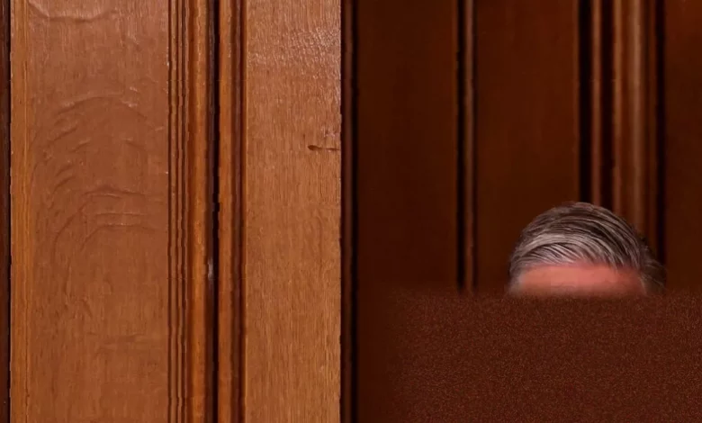 Keir Starmer addressing his cabinet during a tense meeting at 10 Downing Street