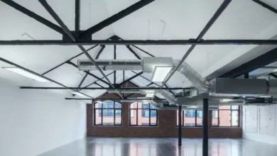 Exterior of Concordia Works, a historic warehouse building in Leeds city centre