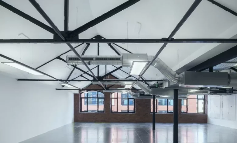 Exterior of Concordia Works, a historic warehouse building in Leeds city centre