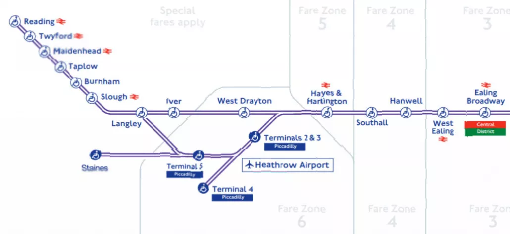 Elizabeth line train at Paddington station platform during peak hours