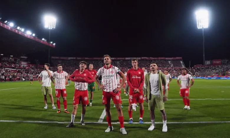 Girona players walk off the pitch in tears after final-day defeat confirms relegation