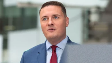 Wes Streeting speaking at a political event in Westminster