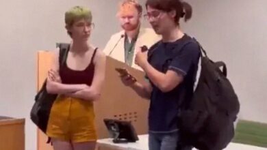 Lecture theatre at Oxford University where a gender law series was disrupted by protesters