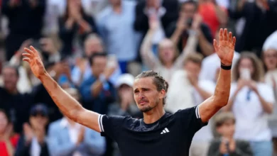 Clay court at Roland Garros during the French Open final