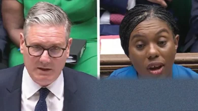 Conservative leader Kemi Badenoch at the dispatch box during Prime Minister's Questions in the House of Commons