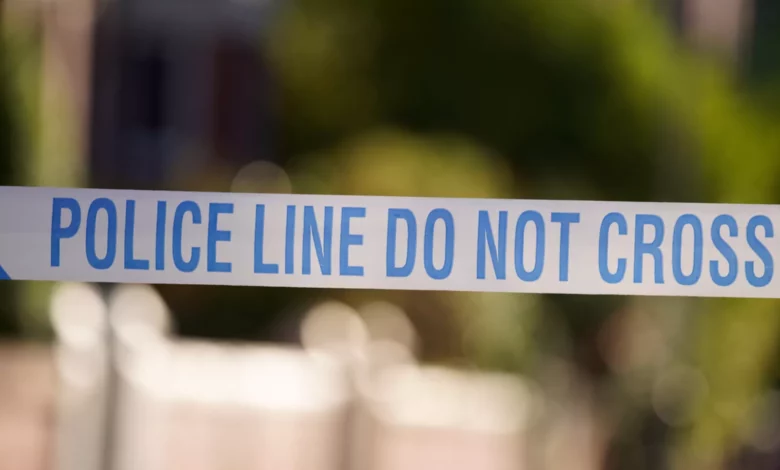 Police cordon on Ilford Lane after a stabbing in daylight hours