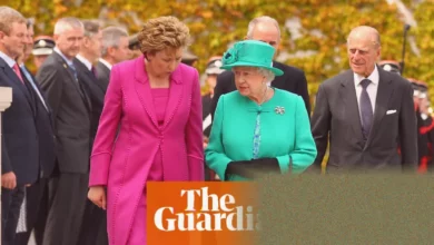 Queen Elizabeth II visiting Croke Park stadium in Dublin during 2011 state visit