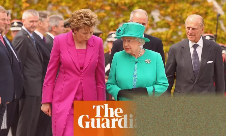 Queen Elizabeth II visiting Croke Park stadium in Dublin during 2011 state visit