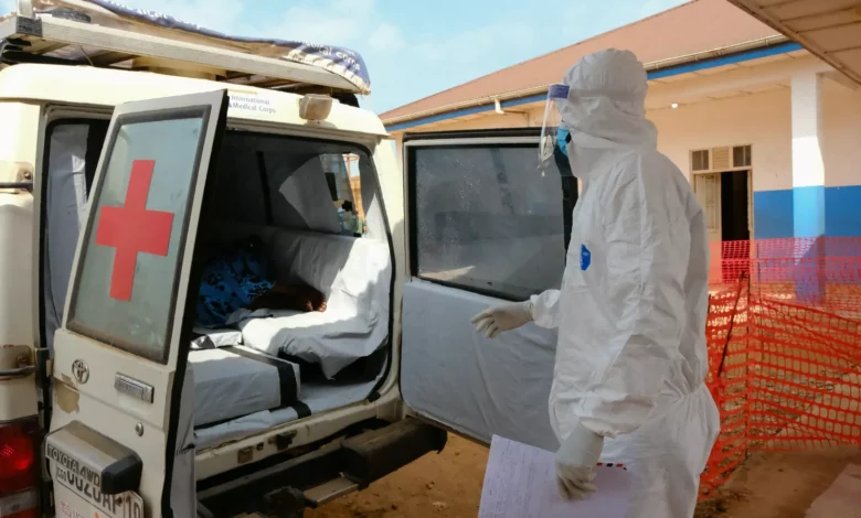 Laboratory scientists working on experimental vaccine candidates for the Bundibugyo Ebola strain