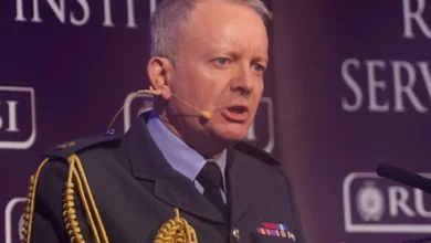 British defence chief speaking on radio about heightened security threats