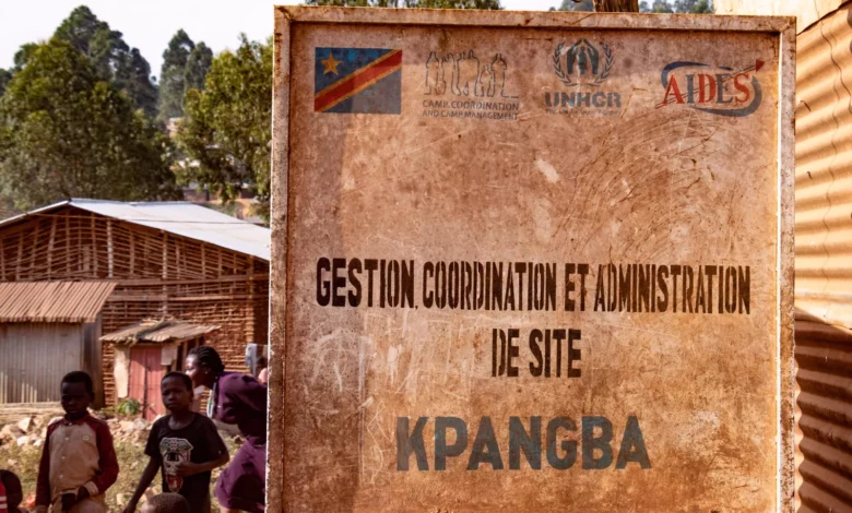 Displacement camp in eastern DRC where Ebola cases were confirmed