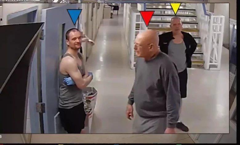 Prison wing corridor at HMP Wakefield, a high-security Category A facility