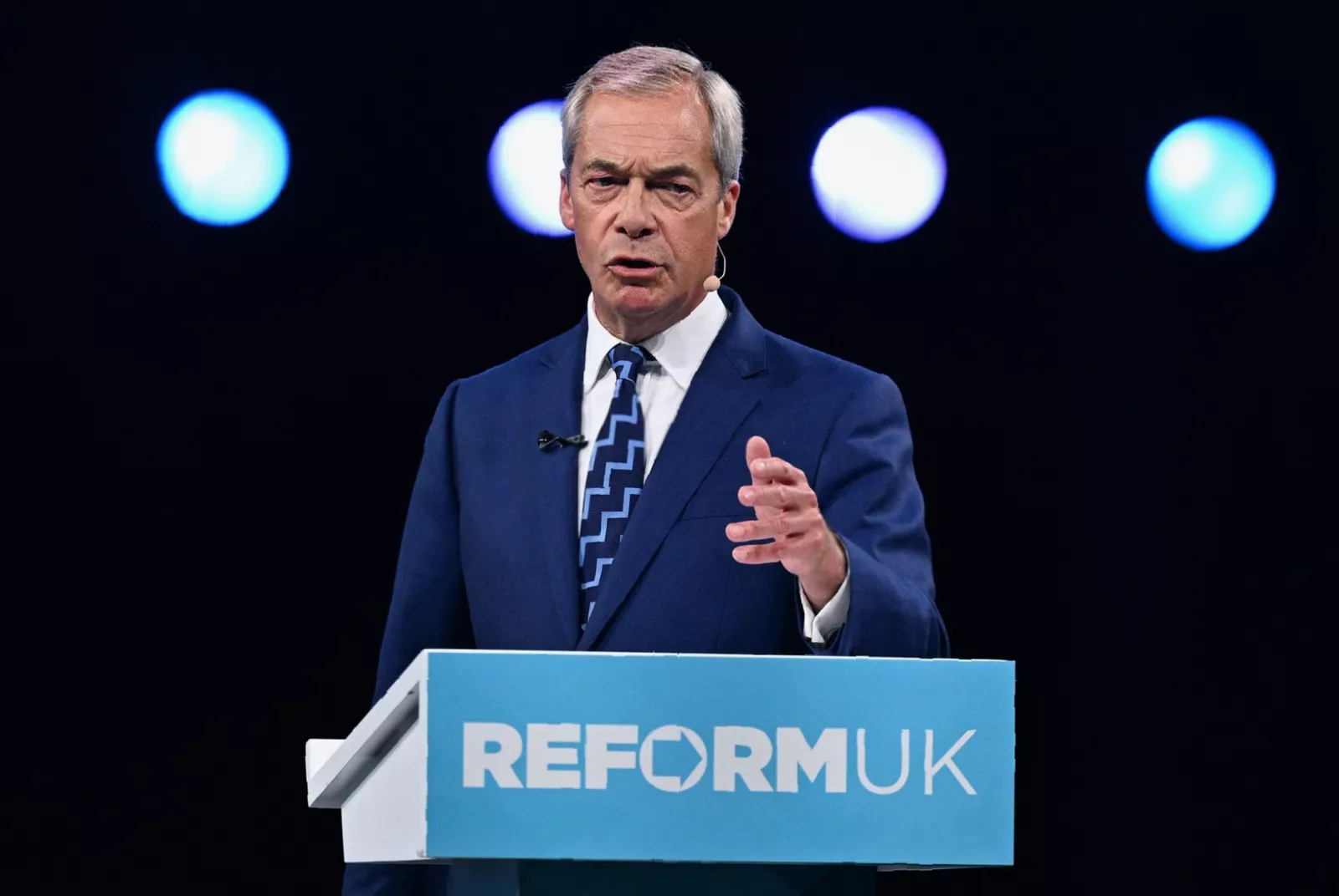 Reform UK campaign leaflets and literature on a table