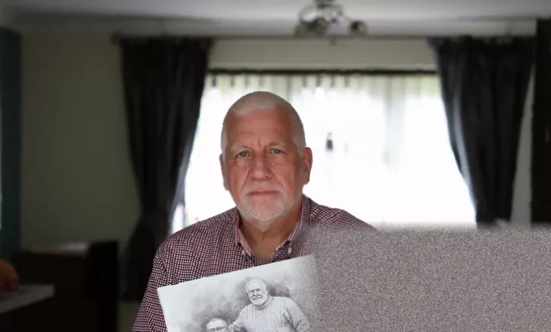 A Gloucestershire man looks at his bank statement showing unwanted DWP payments after his husband's death.
