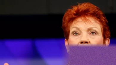 A television broadcast of a political speech at a press club event
