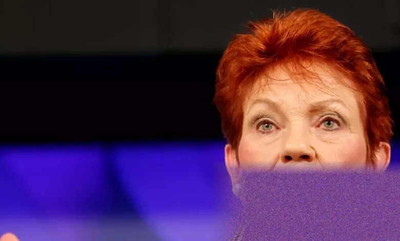 A television broadcast of a political speech at a press club event