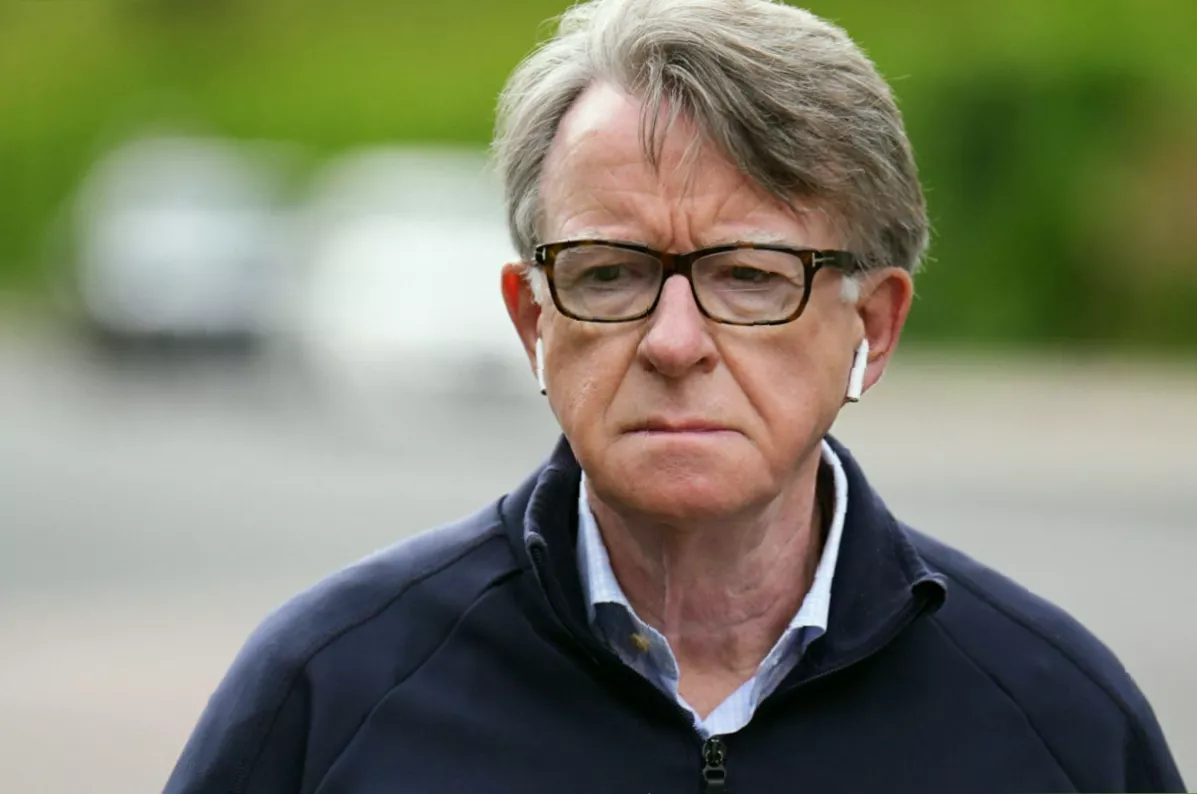 Metropolitan Police officers searching a property linked to Lord Mandelson during the inquiry