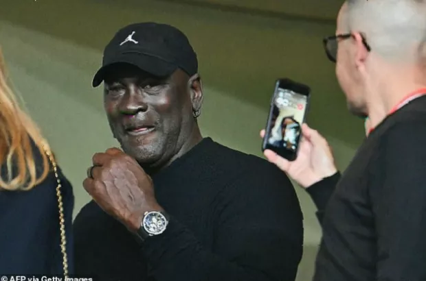 Michael Jordan golfing in Marbella during a previous holiday visit
