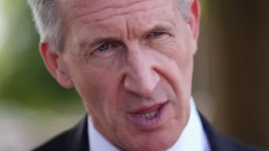 Defence Secretary Dan Jarvis speaking at a press conference in Whitehall