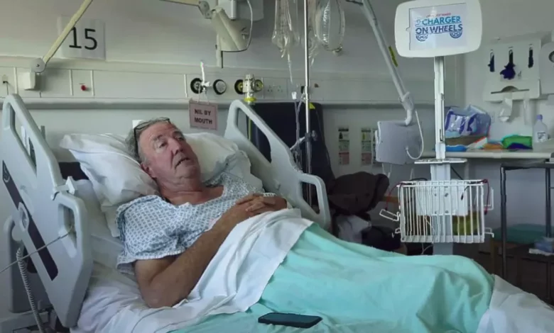 Jeremy Clarkson discussing his cancer diagnosis with Kaleb Cooper on Clarkson's Farm.