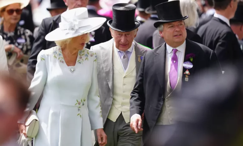 Solar panels on the grandstand roof at Royal Ascot racecourse