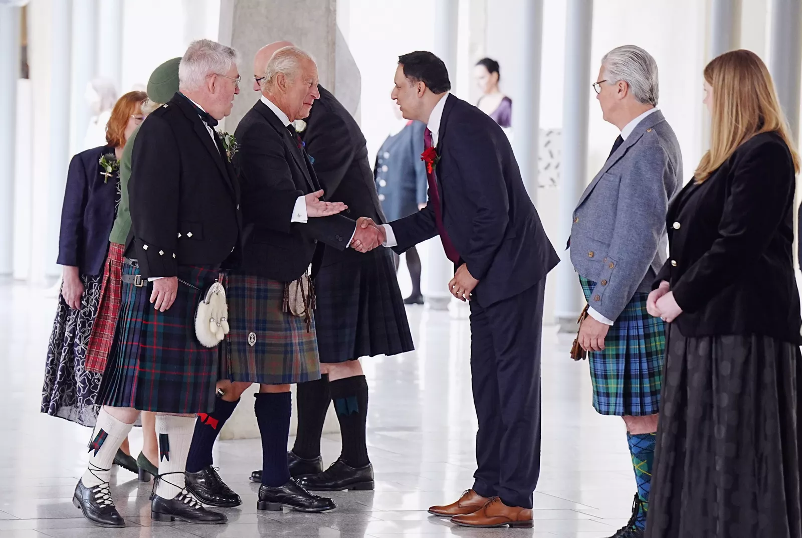 First Minister John Swinney responds to King's speech inside the Scottish Parliament chamber