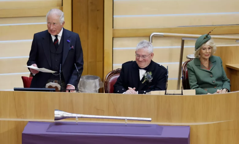 Monarch addresses MSPs at Holyrood for official opening of parliamentary session