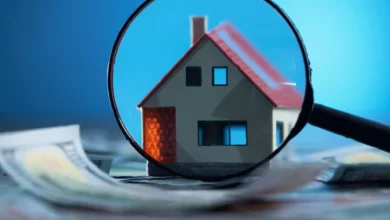 A landlord reviewing tenant identification documents at a rental property viewing