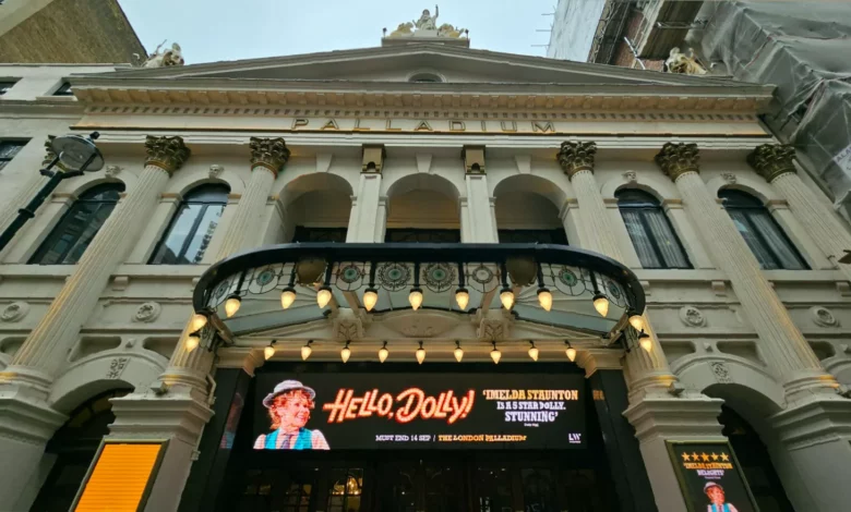 Interior view of the London Palladium stage and auditorium