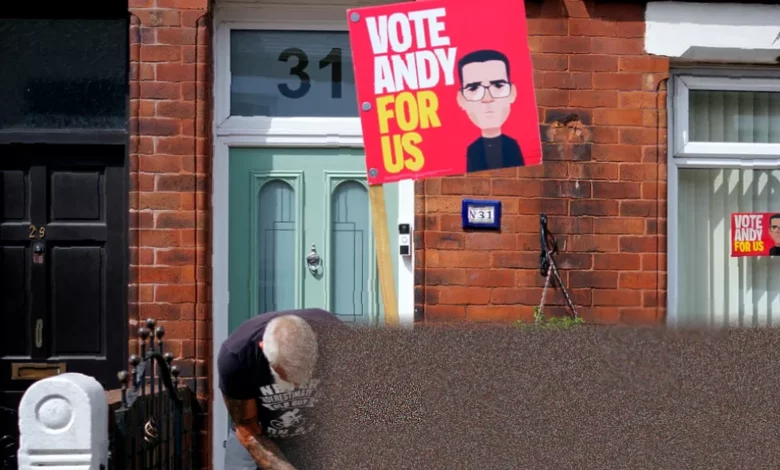 Local Facebook group posts displaying false claims during the Makerfield by-election