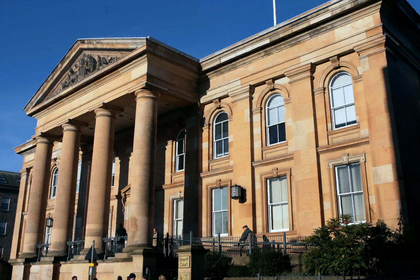 CCTV footage shown in court capturing the confrontation between the man and the girls