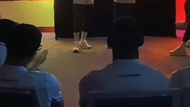 Ecuador squad watching captaincy armband handover from Enner Valencia to Moises Caicedo