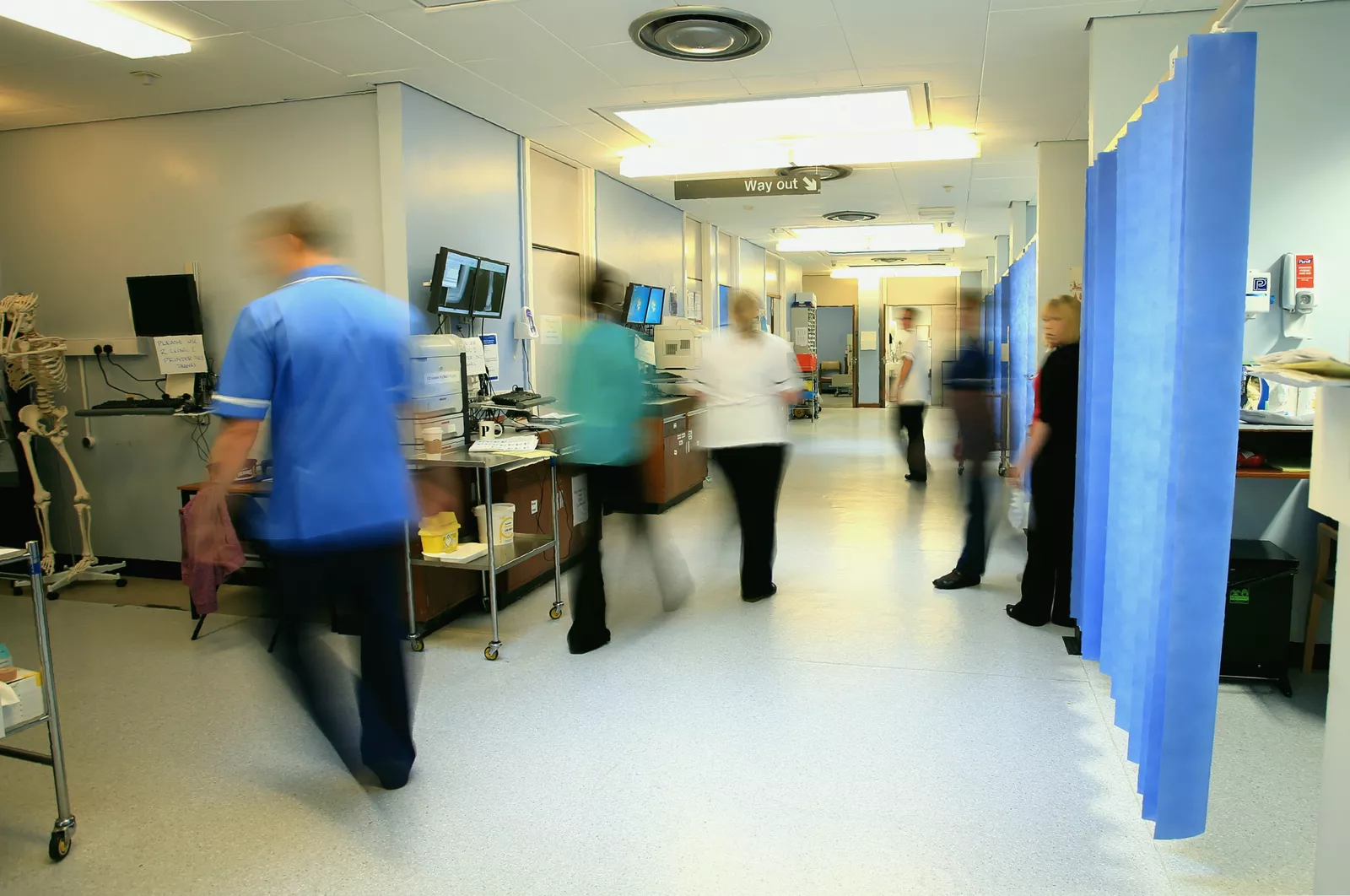 Hospital maternity ward corridor illustrating the setting of the negligent delivery
