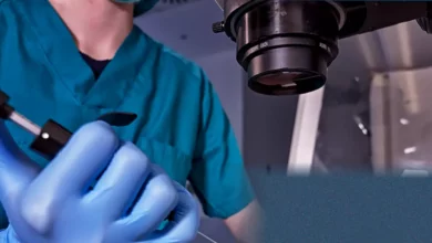 Fertility clinic laboratory with incubators and medical equipment