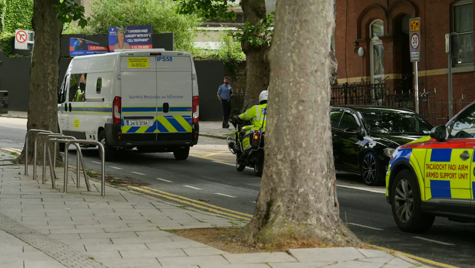 A petrol station forecourt in Dublin, the scene of the attempted murder of James Gately in 2017