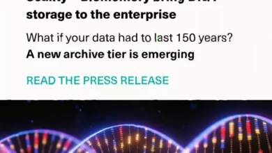 Data centre racks with Scality and Biomemory DNA storage integration