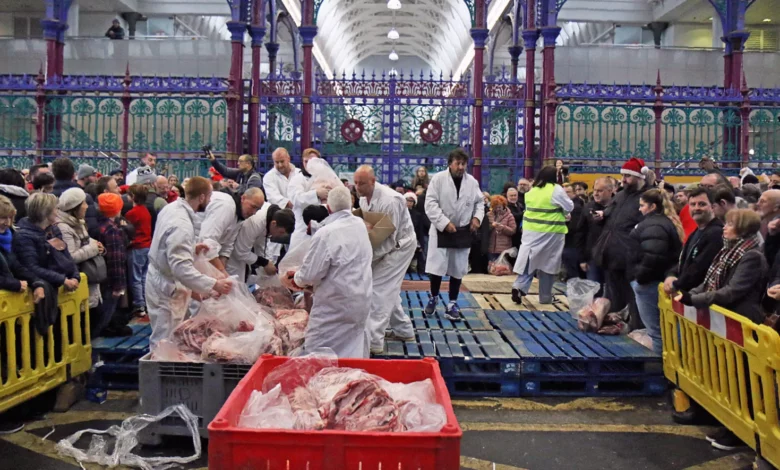 Aerial view of Albert Island construction site next to London City Airport