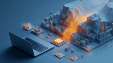 Engineers working on laptops during the Garage Inference Hackathon 2026 at a London venue