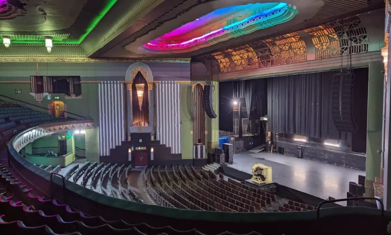 Art Deco interior of Eventim Apollo during backstage tour