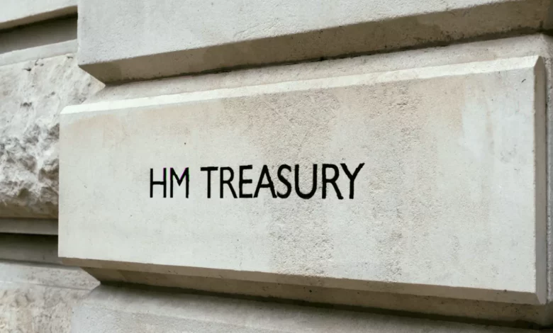 Treasury building in London where recruitment policy changes were approved