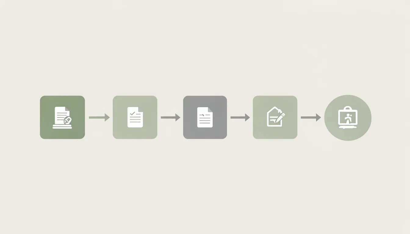 Diagram showing the planning application process as a flow from pre-application to decision