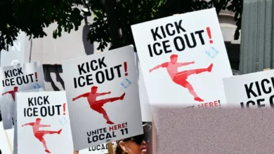 A federal courthouse in California where a judge ruled on LA’s sanctuary city policy.