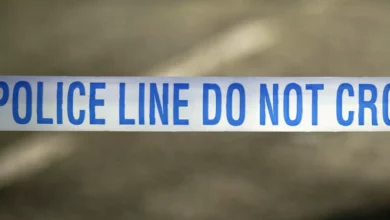 White Ford Transit van in a Leicester car park where police discovered a body
